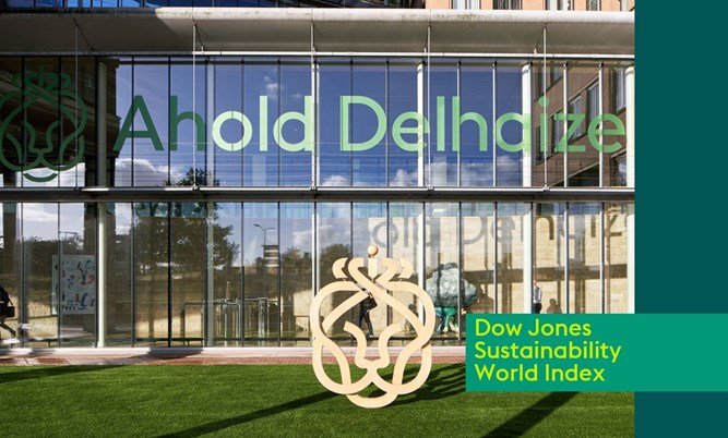 Ahold Delhaize maintains its position as a leader in the Dow Jones Sustainability World Index 
